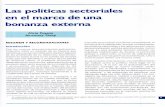 Las Políticas Sectoriales en El Marco de Una Bonanza Externa - Alicia Puyana y Rosemary Thorp