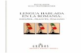 (Biblioteca Románica Hispánica) Peter Koch & Wulf Oesterreicher-Lengua hablada en la romania_ Español, francés, italiano-Gredos (2007)