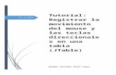 Tutorial 6- JTable - Movimiento Mouse, Teclas Direccionales