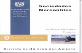 Sociedades Mercantiles 4 Semestre UNAM SUA Facultad de Derecho Guía de Estudio Actividades de Aprendizaje