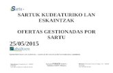 Maiatzak 25 Sartuko Eskaintzak/ ofertas SARTU 25 de mayo