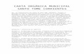 Carta Orgánica Municipal Santo Tome Corrientes