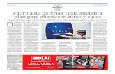 08-05-2015 - El Comercio - Portafolio - Fábrica de Baterías Tesla Adelanta Plan Para Absatecer Autos y Casas