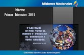 Informe Ministerio con Población Vulnerable - Primer Trimestre 2015