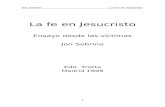 SOBRINO Jon - La fe en Jesucristo. Ensayo desde las victimas - Trotta 1999.doc