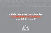 CÓMO CONTROLAR LA CORRUPCIÓN EN MÉXICO?