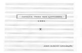 AMARGOS, Joan Albert - Sonata Para Dos Guitarras