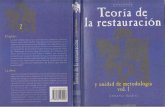 TEORIA DEL RESTAURO VOL 1 - UMBERTO BALDINI.pdf