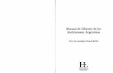 Manual de Historia de Las Instituciones Argentinas - Tau Anzoátegui