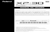 Manual Roland Xp-30