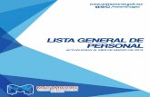 Lista General del Personal del Gobierno Municipal de Matamoros