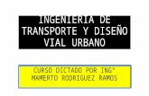 Ingenieria de Transporte y Diseño Vial Urbano-clase i