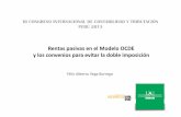 Rentas Pasivas en El Modelo Ocde y Los Convenios Para Evitar La Doble Imposición - Félix Vega
