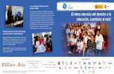 Brochure CPDE Institucional El Pleno Ejercicio Del Derecho a La Educación, ¡Cambiará Al País!
