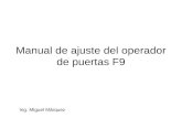 MANUAL DE AJUSTE DEL OPERADOR F9.ppt