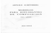 Schoenberg- Modelos de Composición