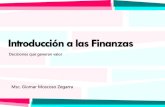 Sesión 1 - Introducción a Las Finanzas
