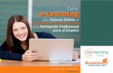 Presentación del Curso e-Learning para Tutores de Certificados de Profesionalidad FPE, SEPE