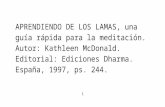 Kathleen McDonald, Aprendiendo de Los Lamas