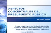 Aspectos Conceptuales Del Presupuesto Público.