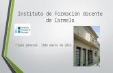 Sala docente  18 de Marzo 2015  IFD de Carmelo(1)