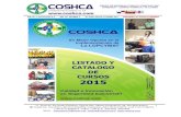 Listado y Catalogo Cursos Coshca Company Inc 2015