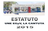 Estatuto Une Egyv La Cantuta 2015
