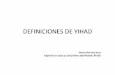 DISTINTAS DEFINICIONES DE YIHAD