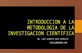 Introduccion a La Metodologia de La Investigacion Cientifica