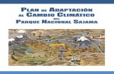 Plan de Apadtacion Alcambio Climatico Parque Sajama