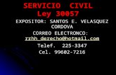 Ley de Servicio Civil.