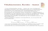 Titulaciones Aìcido - Base