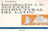 Lisardo Rubio, Introducción a La Sintaxis Estructural Del Latín