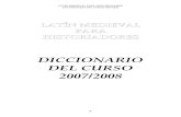 DICCIONARIO Latin Medieval Para Historiadores