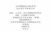 Simbologia Electrica de Elementos de Control Industrial Dim Ansi