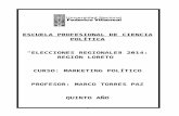Elecciones Gobierno Regional de Loreto Marco Torres Paz