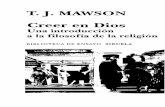Mawson, T.J. - Creer en Dios. Una Introduccion a La Filosofia de La Religion. Siruela 2012