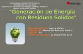 Generación de Energía Con Residuos Solidos Final