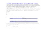 Crear Una Conexión a MySQL Con PDO