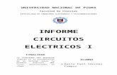 Circuitos Electricos I , Informe