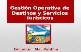 Gestión Operativa de Destinos y Servicios Turísticos