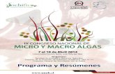 IX Congreso Nacional de Micro y Macro Alga