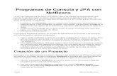 Programas de Consola y JPA Con NetBeans