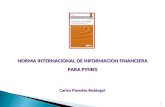 NIIF'S PARA PYMES -CPC. Carlos Paredes Reátegui 15-07-2011.ppt