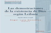 Las Demostraciones de La Existencia de Dios Según Leibniz - González, Ángel Luis (Ed.)