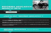 Reforma Educativa Mexico, 2013