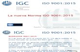 IGC Presentacin ISO 9001-2015