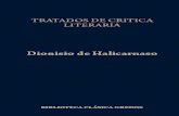 Dionisio de Halicarnaso - Tratados de Critica Literaria