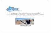 Memoria Descriptiva Del Sistema de Abastecimiento de Agua en La Ciudad de Puno