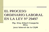 El Nuevo Proceso Laboral Ordinario Ley 29497